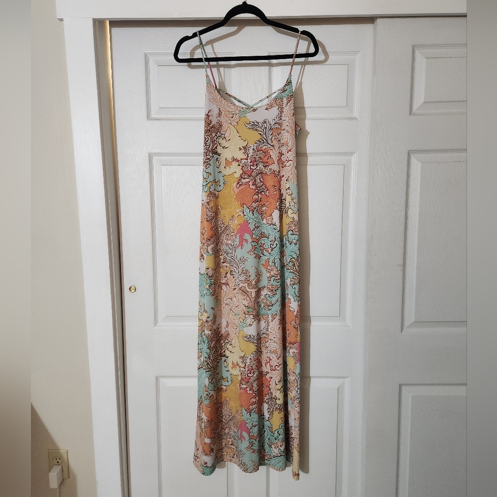 👻 5 For $25 Elegant Multicolor Spaghetti Strap Dress